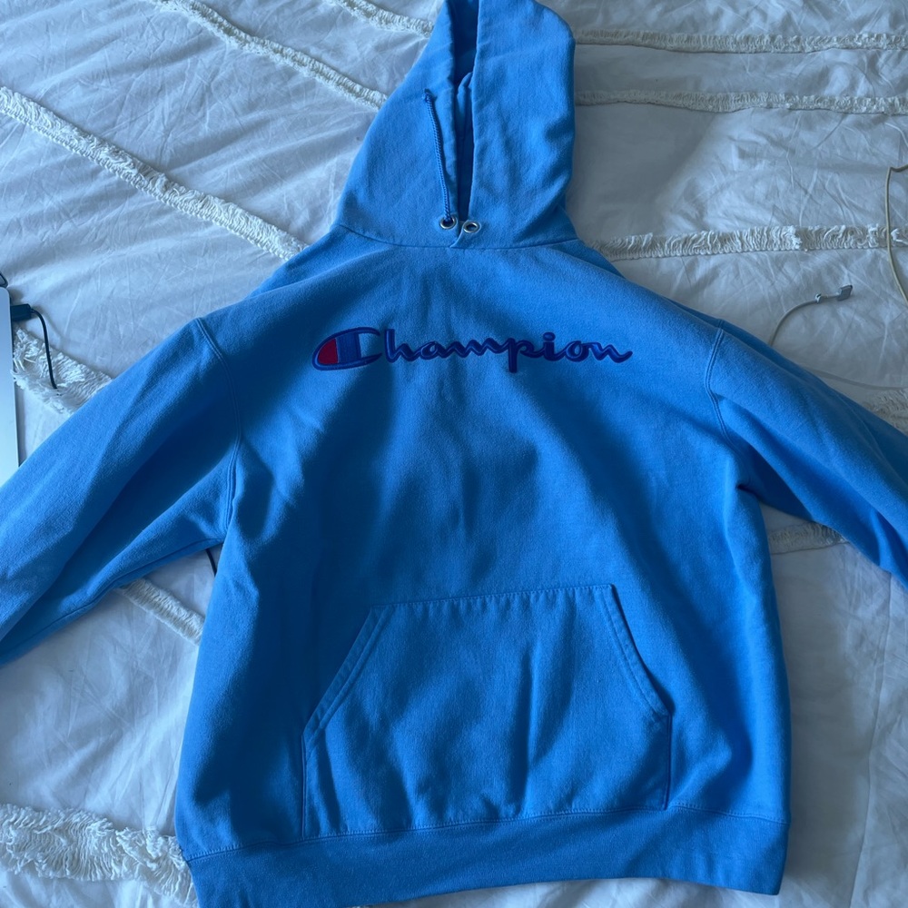 Blue champion hoodie